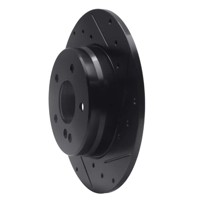 R1 Concepts — R1 94-11 Mercedes-Benz CLK350 Rear Right Drilled & Slotted Black Brake Rotor
R1 Brake Rotor Drill - view 2