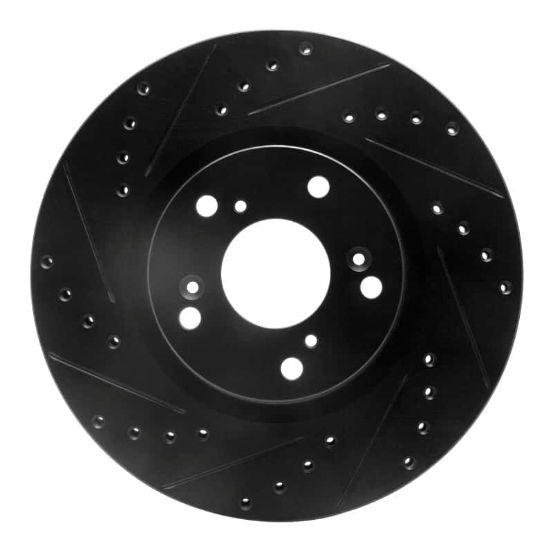R1 Concepts — R1 02-15 Acura CSX Front Left Drilled & Slotted Black Brake Rotor
R1 Brake Rotor Drill - view 1