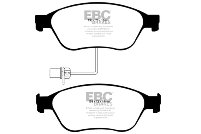 EBC — EBC 03-10 Audi A8 Quattro 4.2 Redstuff Front Brake Pads
Disc Brake Pad - view 1