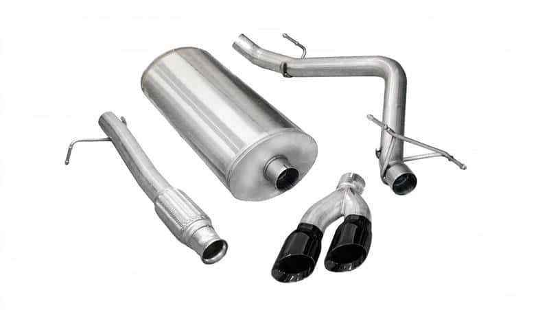 CORSA Performance — Corsa 2009-2013 GMC Sierra 4.8L V8 3in Cat-Back Single Side w Twin 4in Black Pro-Series Tips
Exhaust - view 2