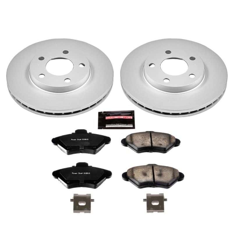 PowerStop — Power Stop 94-98 Ford Mustang Front Z17 Evolution Geomet Coated Brake Kit - view 1