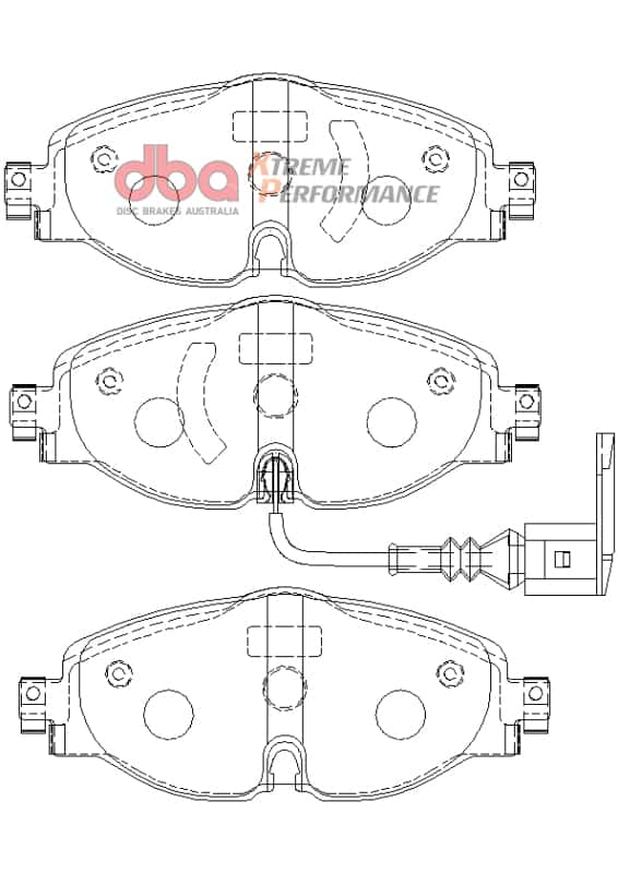 DBA — DBA 15-19 Audi A3 (w/288mm Front Rotor) XP Performance Front Brake Pads
Brake Pad - view 1