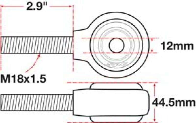 SPC Performance — SPC Performance xAxis Rod End Ball Joint
CROSSAXIS ROD END
XAXIS JOINT - view 4