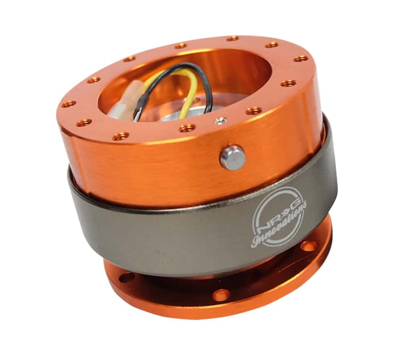 NRG — NRG Quick Release Gen 2.0 - Orange Body / Titanium Chrome Ring - view 1