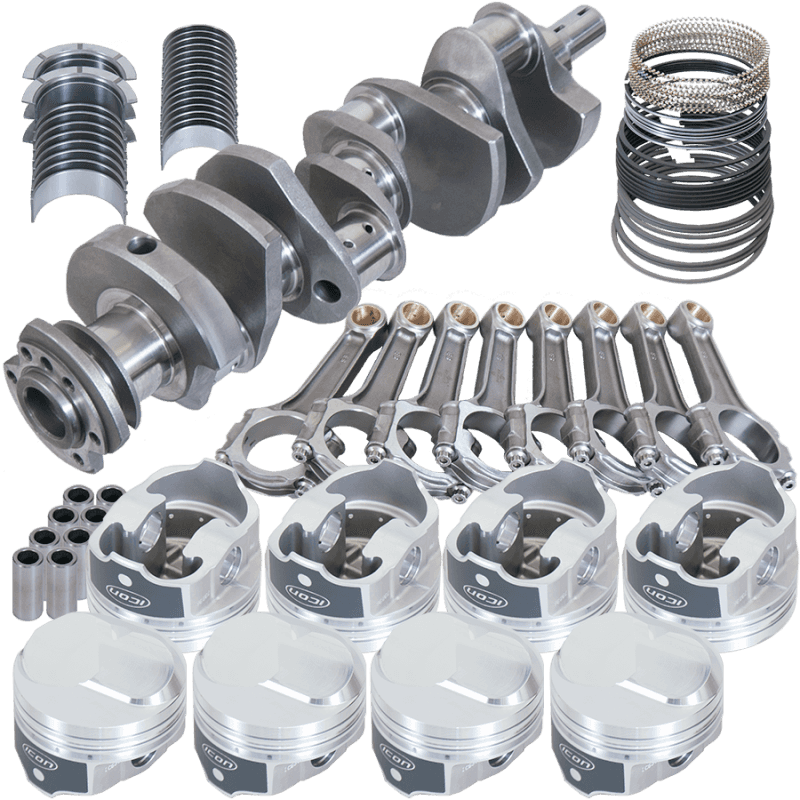 Eagle — Eagle Chevy 454 4.000in Crank 6.135in I-Beam Rods 43cc Dome 4.250in Pistons Rotating Assembly
Street & Strip Assy - view 1