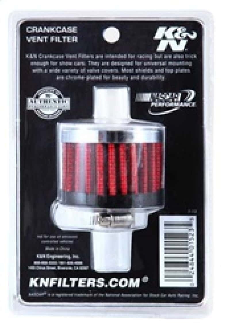 K&N Engineering — K&N Clamp On Rubber Base Crankcase Vent Filter 0.375in Flange ID x 2in OD x 1.5in Height
Vent Air Filter/Brea
Vent Air Filter - view 11