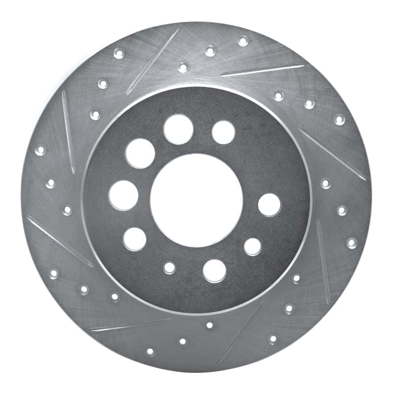 R1 Concepts — R1 1974-1995 Volvo 245 Rear Left Drilled & Slotted Silver Brake Rotor
R1 Brake Rotor Drill - view 1