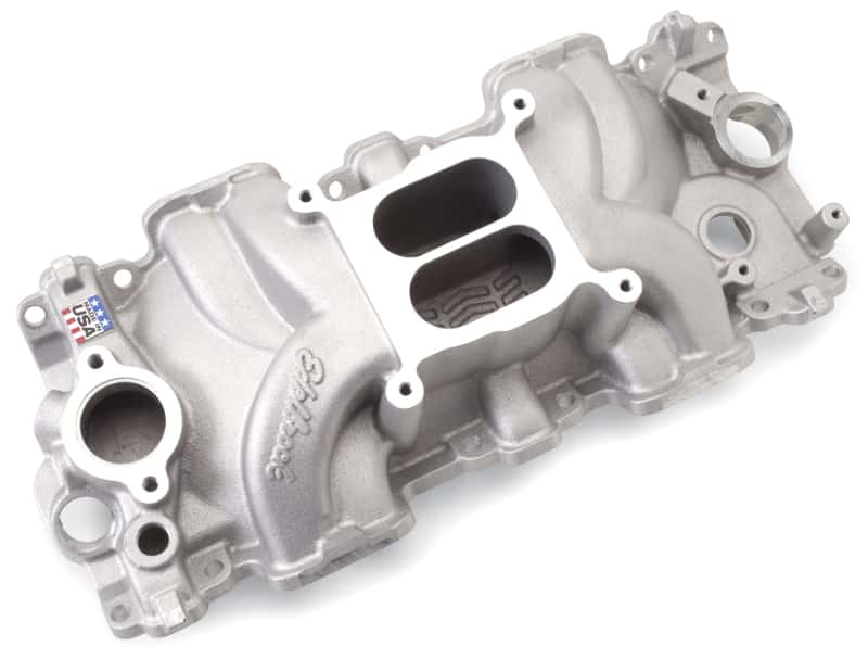 Edelbrock — Edelbrock Intake Manifold Single Quad Perf RPM Chevrolet 348/409 Inwin Big Block Small Port
MANIFOLD - view 4