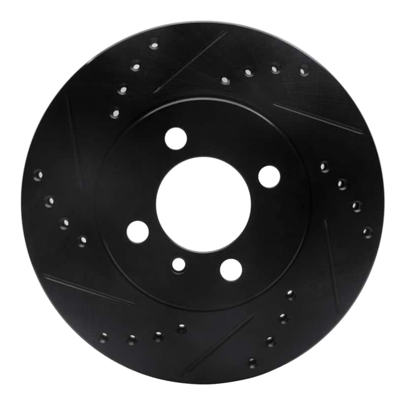 R1 Concepts — R1 84-91 BMW 325I (USA/Canada) Front Left Drilled & Slotted Black Brake Rotor
R1 Brake Rotor Drill - view 1