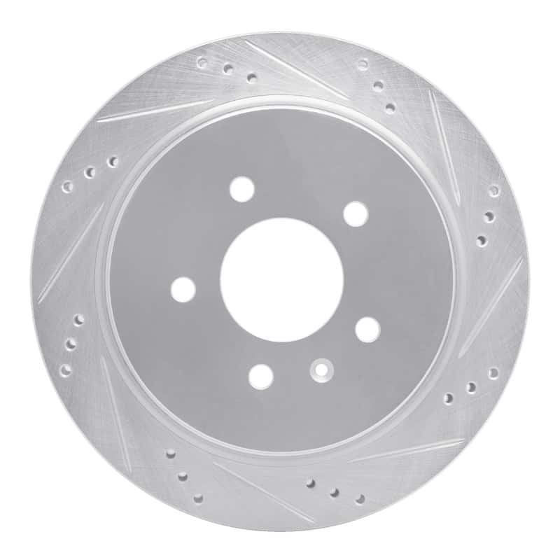 R1 Concepts — R1 03-11 Cadillac CTS Rear Right Drilled & Slotted Silver Brake Rotor
R1 Brake Rotor Drill - view 1