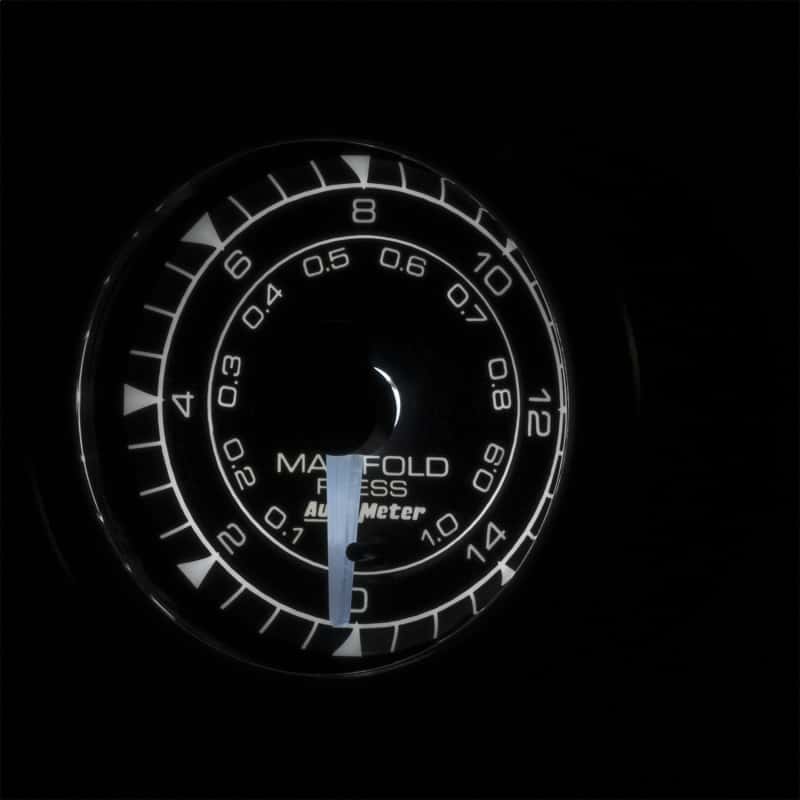 AutoMeter — Autometer Chrono 2-1/16in 15PSI Manifold Pressure Gauge
GA 2" MAP 15PSI S CH - view 4