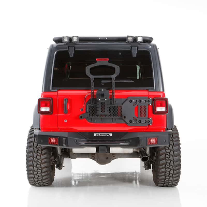 Go Rhino — Go Rhino 08-22 Jeep Wrangler JL/JLU Body Mount Spare Tire Carrier - Tex. Blk
Rockline TireCarrier - view 8