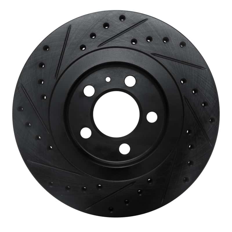 R1 Concepts — R1 92-95 Volkswagen CORRADO Front Right Drilled & Slotted Black Brake Rotor
R1 Brake Rotor Drill - view 5