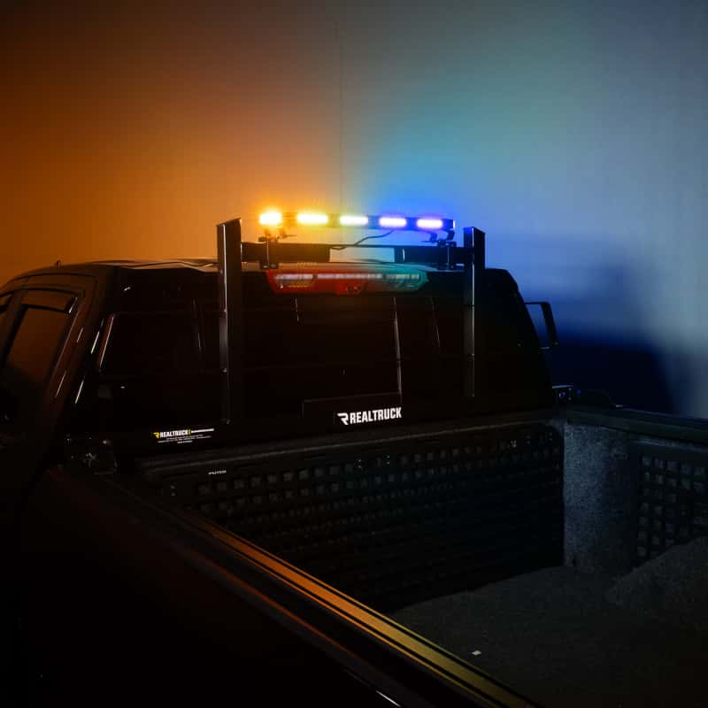 Putco — Putco 24In Universal 24In Tri Color Hornet Light (Amber/Blue/White) - LED Stealth Rooftop Strobe Bar - view 7