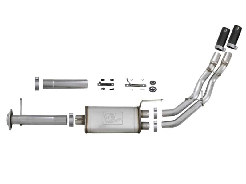 aFe — aFe Rebel Series Exht 3in SS Middle Side Exit CB w/ Black Tips 11-14 Ford F150 Ecoboost V6 3.5L (tt)
Cat-Back Exhaust - view 5