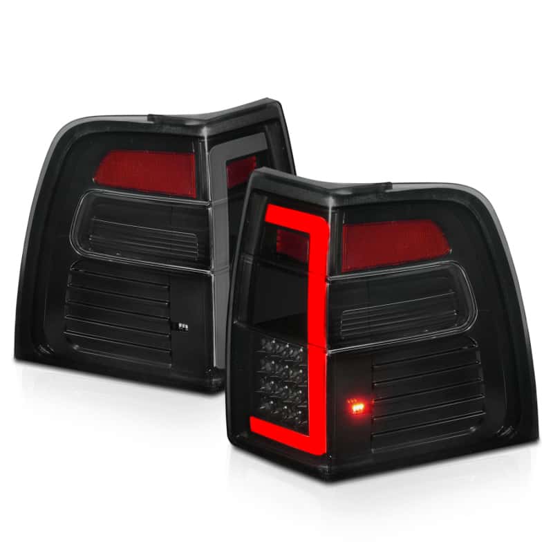 ANZO — ANZO 07-17 Ford Expedition LED Taillights w/ Light Bar Black Housing Smoke Lens - view 14