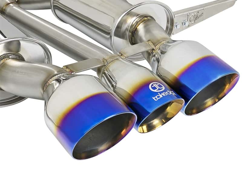 aFe — aFe Takeda 3in 304 SS Cat-Back Exhaust w/ Blue Flame Tips 2017+ Honda Civic Type R I4 2.0L (t)
Cat-Back Exhaust - view 2