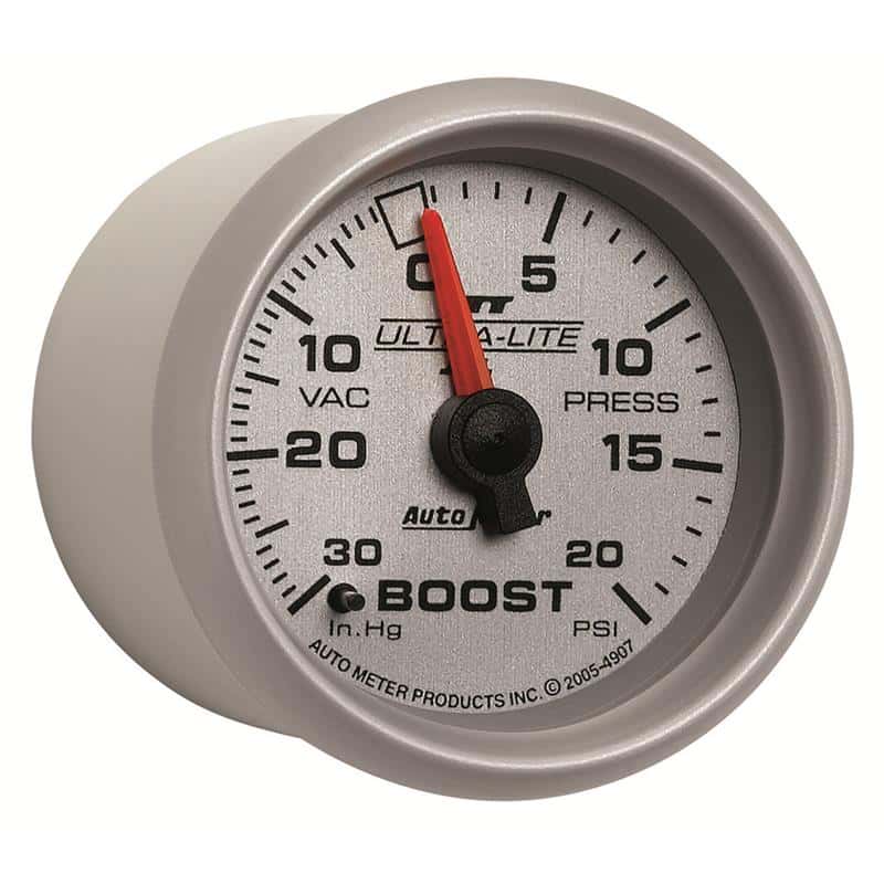 AutoMeter — Autometer Ultra-Lite II 52mm 30 in Hg/20 psi Mechanical Boost/Vacuum Gauge
2-1/16" BOOST-VAC, 3 - view 3