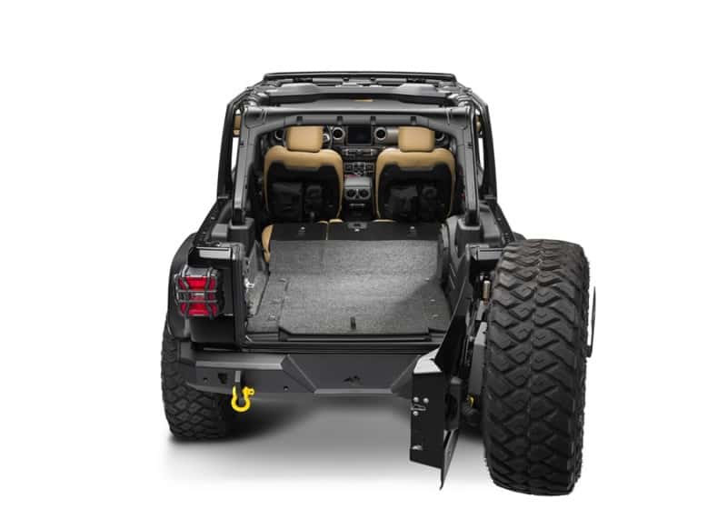 BedRug — BedRug 18-23 Jeep Wrangler JL 2 Door 4pc Rear Cargo Kit - view 2