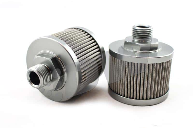DeatschWerks — DeatschWerks Stainless Steel 8AN 100 Micron Universal Fuel Pump Pre-Filter - view 3