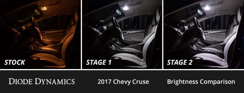 Diode Dynamics — Diode Dynamics 11-15 Chevrolet Cruze Interior LED Kit Cool White Stage 1 - view 3
