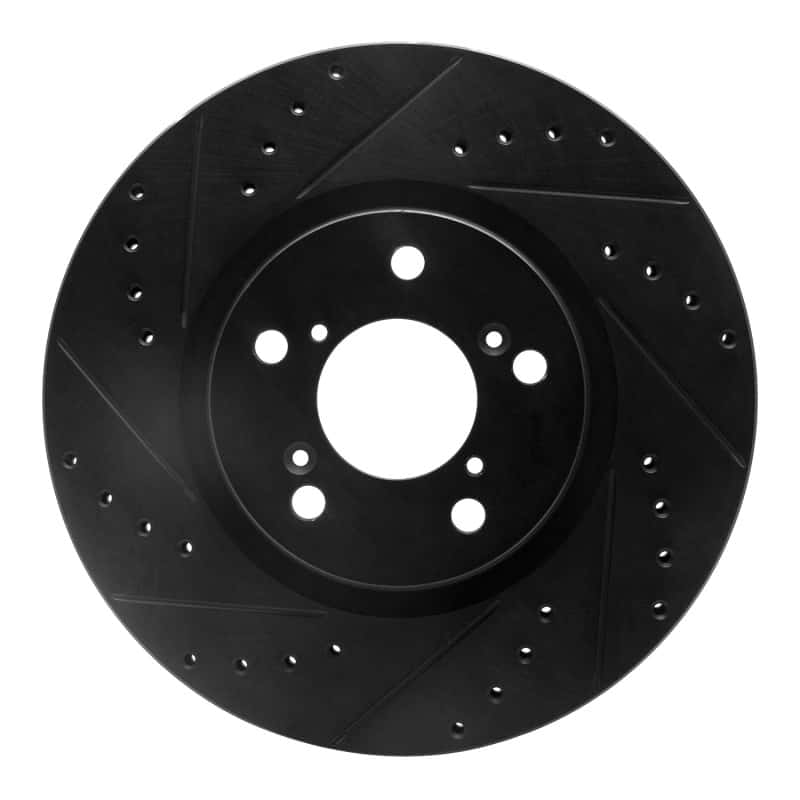R1 Concepts — R1 06-14 Honda Ridgeline Front Left Drilled & Slotted Black Brake Rotor
R1 Brake Rotor Drill - view 1