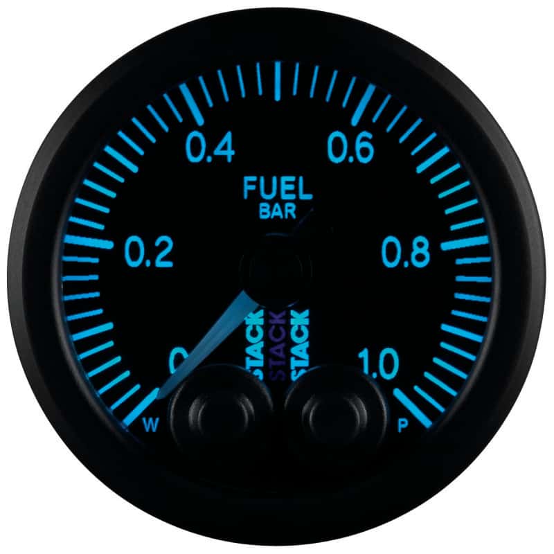 AutoMeter — Autometer Stack 52mm 0-1 Bar M10 Male Pro-Control Fuel Pressure Gauge - Black
Ga FuelP PC Blk 1Bar - view 6