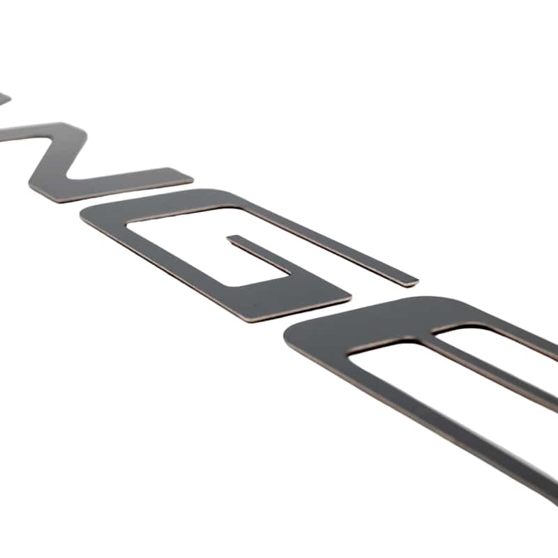 Putco — Putco Ford Ranger (Flat Cut) Tailgate - Black Platinum Stainless - view 1