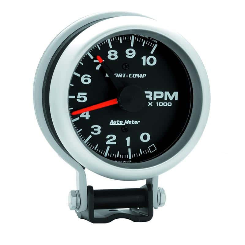 AutoMeter — Autometer Standard 3-3/4in 10,000 RPM Pedestal Mount Tachometer Sport Comp
3-3/4" TACH, 10,000 - view 2