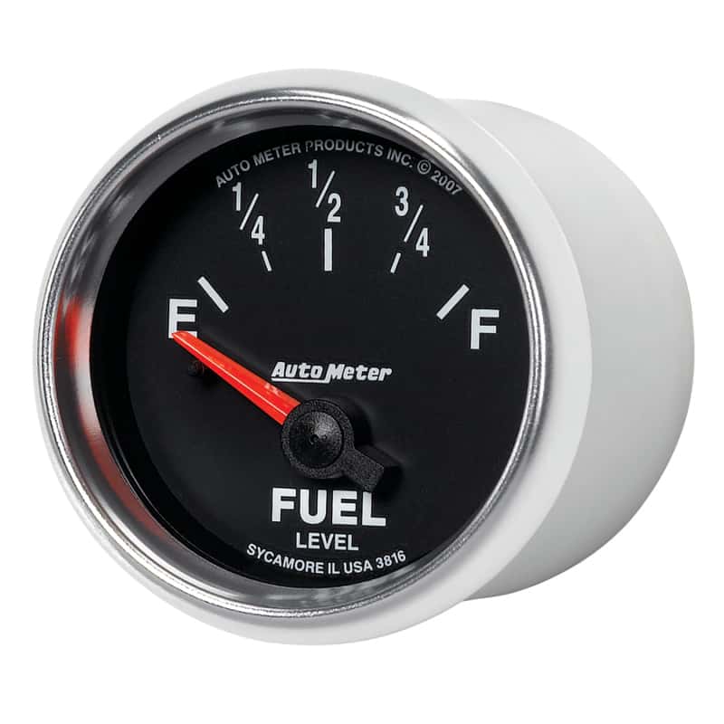AutoMeter — AutoMeter Gauge Fuel Level 2-1/16in. 240 Ohm(e) to 33 Ohm(f) Elec Gs
2-1/16" FUEL LEVEL, - view 8