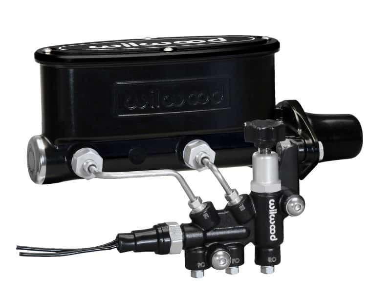 Wilwood — Wilwood HV Tandem M/C Kit w L/H Bracket & Prop Valve - 1 1/8in Bore Black
M/C,TANDEM KIT - view 2