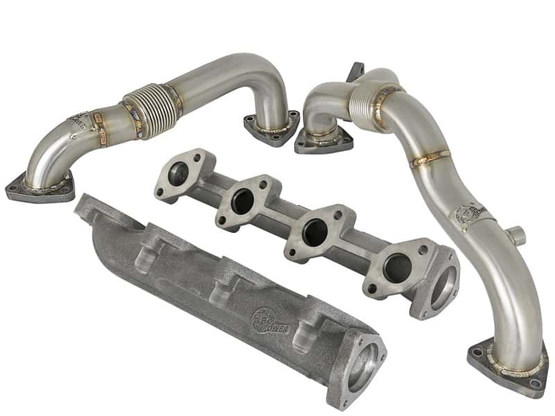 aFe — aFe Twisted Steel Power Package Up-Pipes / Manifold 08-10 Ford Diesel Trucks V8 6.4L (td)
Up-Pipe & Manifold - view 1
