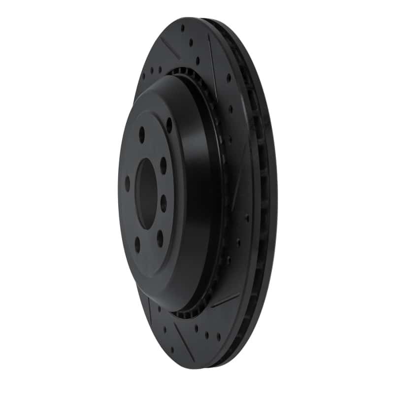 R1 Concepts — R1 06-12 Mercedes-Benz GL350 Rear Right Drilled & Slotted Black Brake Rotor
R1 Brake Rotor Drill - view 2