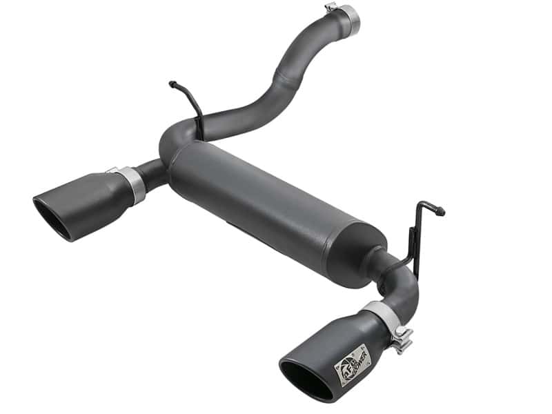 aFe — aFe Rebel Series 2.5in 409 SS Axle-Back Exhaust w/ Black Tips 2018+ Jeep Wrangler (JL) V6 3.6L
Axle-Back Exhaust - view 1