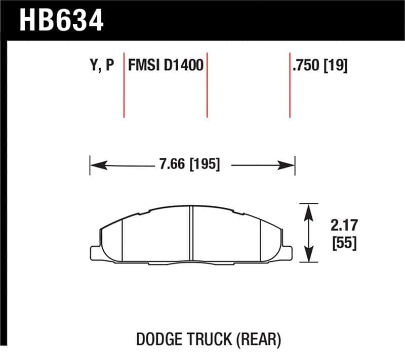 Hawk Performance — Hawk Super Duty Street Brake Pads
Disc Brake Pad - view 1