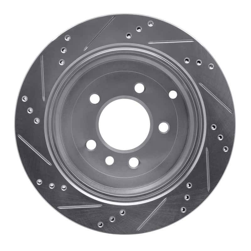 R1 Concepts — R1 05-07 Land Rover LR3 Rear Right Drilled & Slotted Silver Brake Rotor
R1 Brake Rotor Drill - view 5