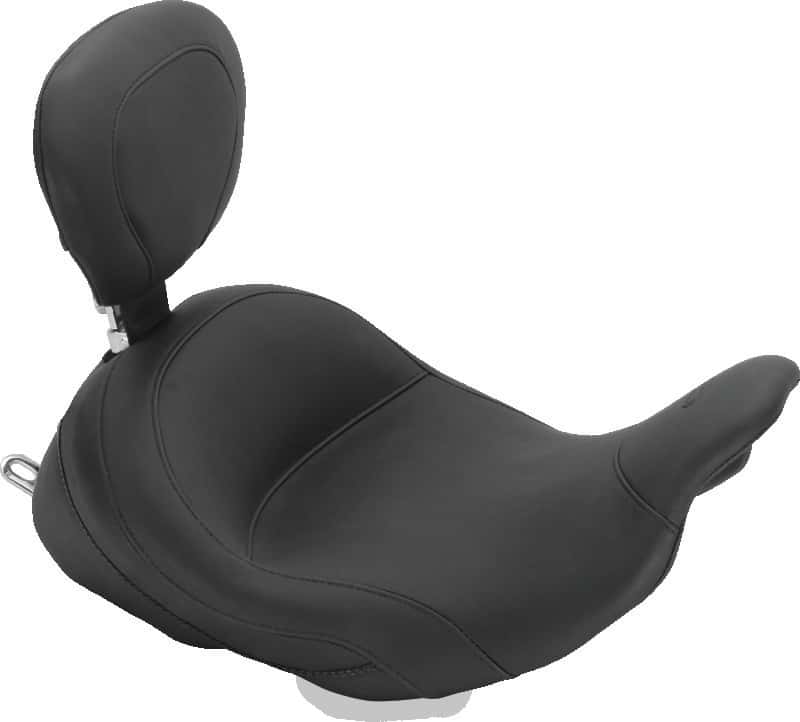 Mustang Motorcycle — Mustang 08-21 Harley Electra Glide Std,Rd Glide,Rd King,Str Glide Lowdow Touring Solo Seat - Black - view 1