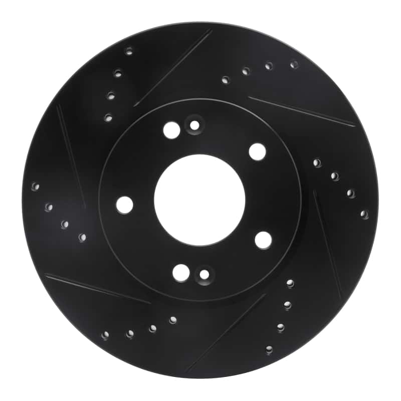 R1 Concepts — R1 2011-2025 Hyundai Elantra Coupe Front Left Drilled & Slotted Black Brake Rotor
R1 Brake Rotor Drill - view 1