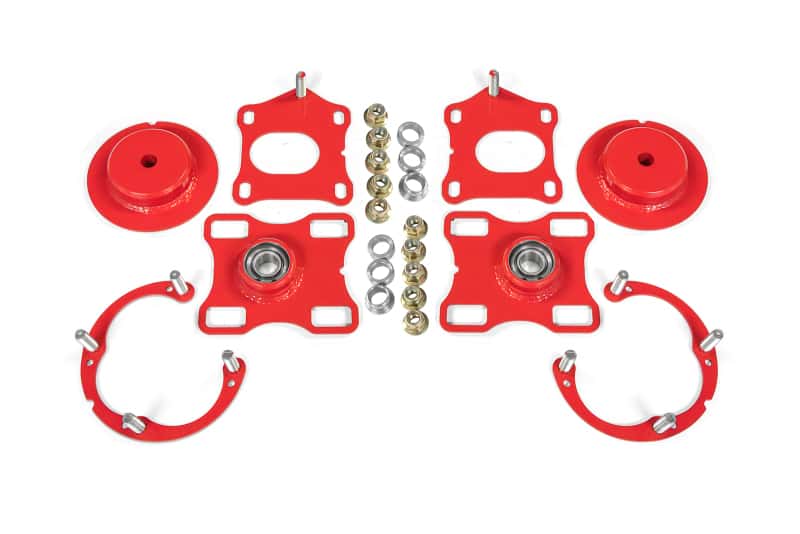 BMR Suspension — BMR 11-14 Ford Mustang / Shelby GT500 Caster Camber Plates - Red - view 1