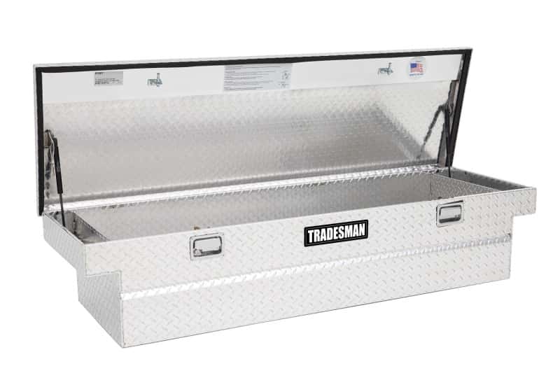 Tradesman — Tradesman Aluminum Single Lid Cross Bed Truck Tool Box (70in.) - Brite - view 2