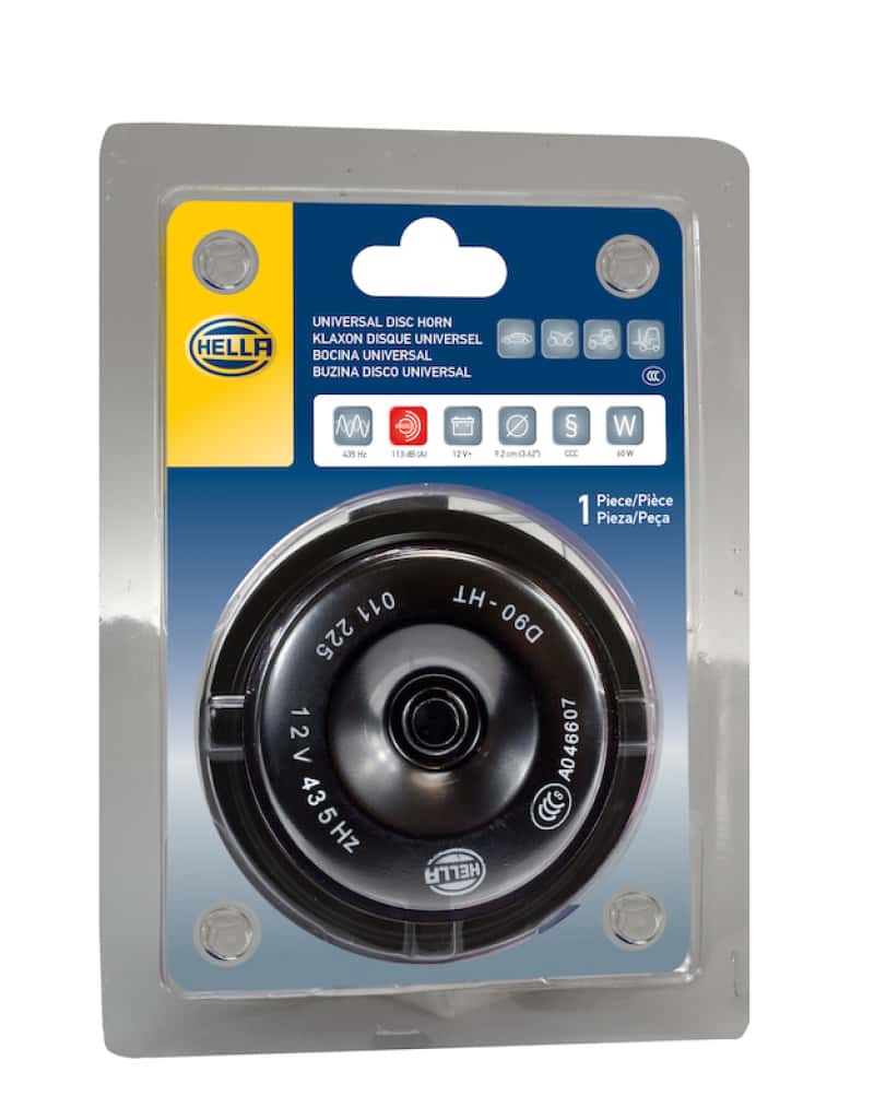 Hella — Hella Horn Bl Blk Disc Ht 92Mm 12V Univ - view 7