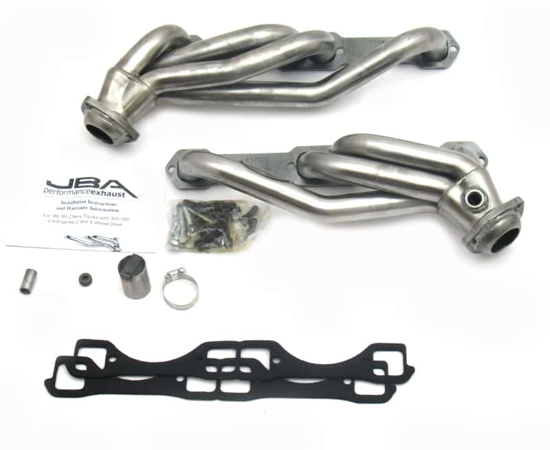 JBA — JBA 92-95 Chevrolet Blazer 5.0L/5.7L w/o A.I.R. 1-1/2in Primary Raw 409SS Cat4Ward Header
Exhaust Header - view 1
