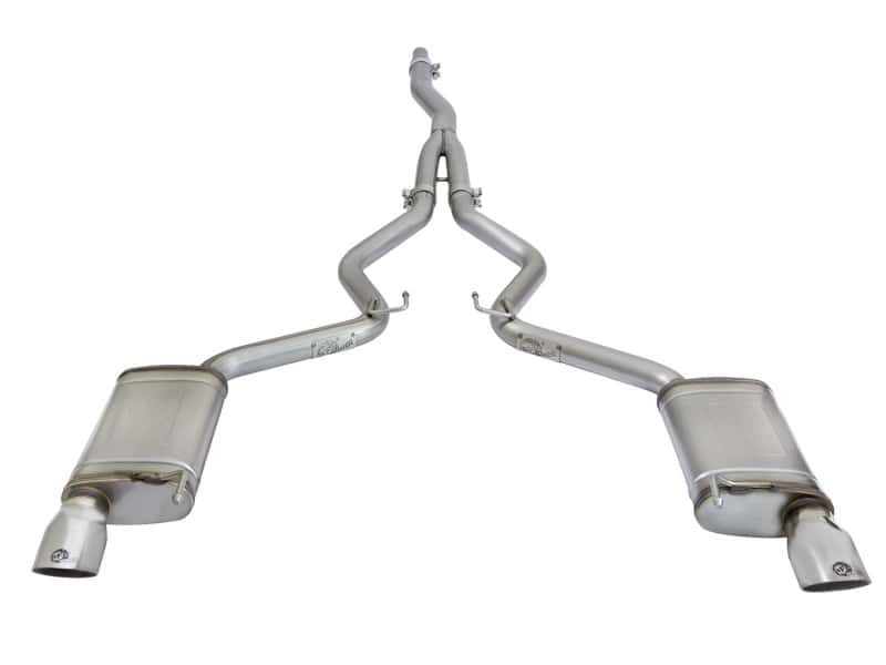 aFe — aFe MACHForce XP Exhausts Cat-Back SS-304 EXH w/ Polished Tips 15-16 Ford Mustang EcoBoost 2.3L (t)
Cat-Back Exhaust - view 2