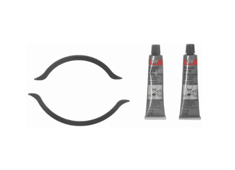 Fel-Pro — Fel-Pro 01-05 Mazda Miata Engine Oil Pan Gasket Set - RTV Black Silicone w/ Rubber End Seals - view 2