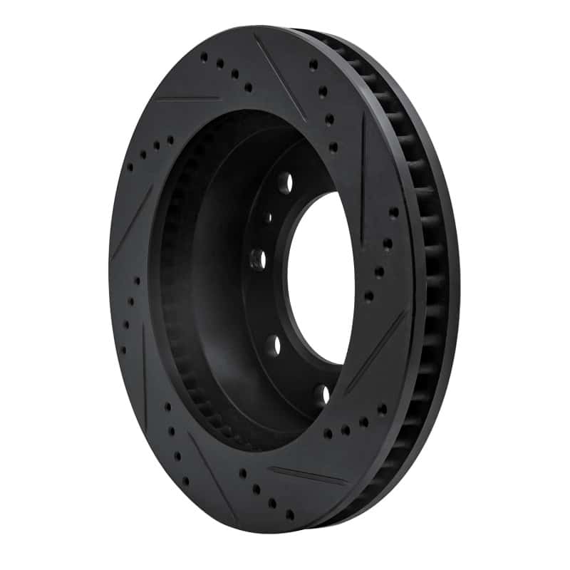 R1 Concepts — R1 06-11 Cadillac DTS Front Left Drilled & Slotted Black Brake Rotor
R1 Brake Rotor Drill - view 4