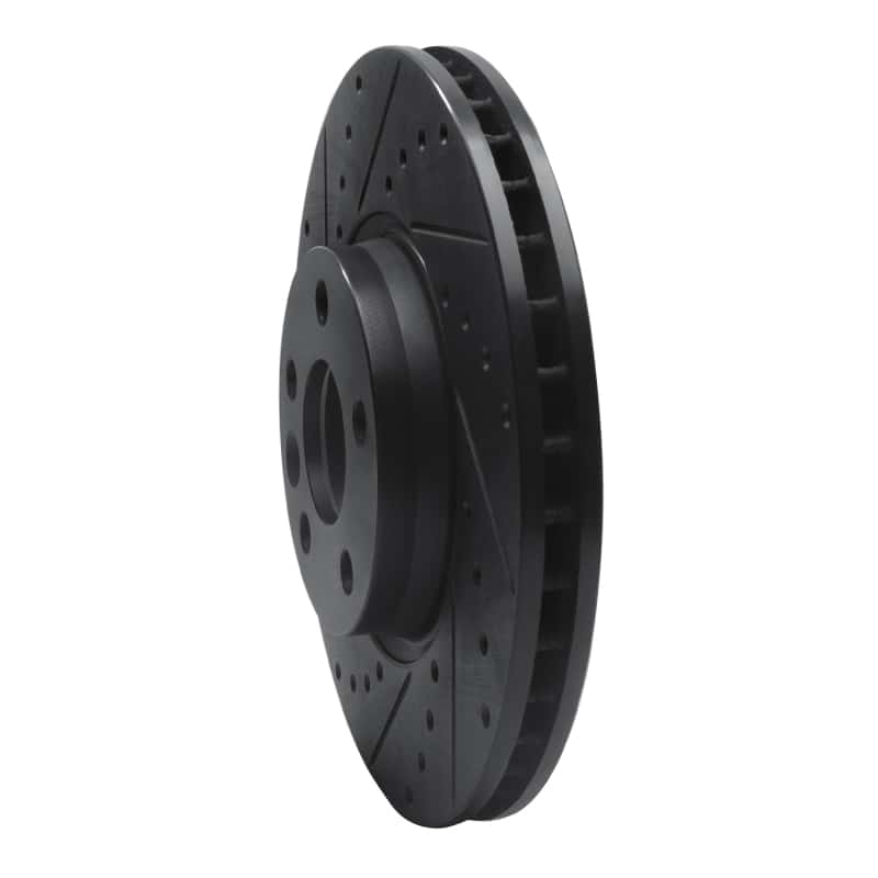 R1 Concepts — R1 07-18 Land Rover Range Rover Evoque Front Left Drilled & Slotted Black Brake Rotor
R1 Brake Rotor Drill - view 2