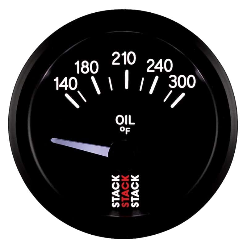 AutoMeter — Autometer Stack 52mm 140-300 Deg F 1/8in NPTF Electric Oil Temp Gauge - Black
Ga OilT Elec Bk 300F - view 4