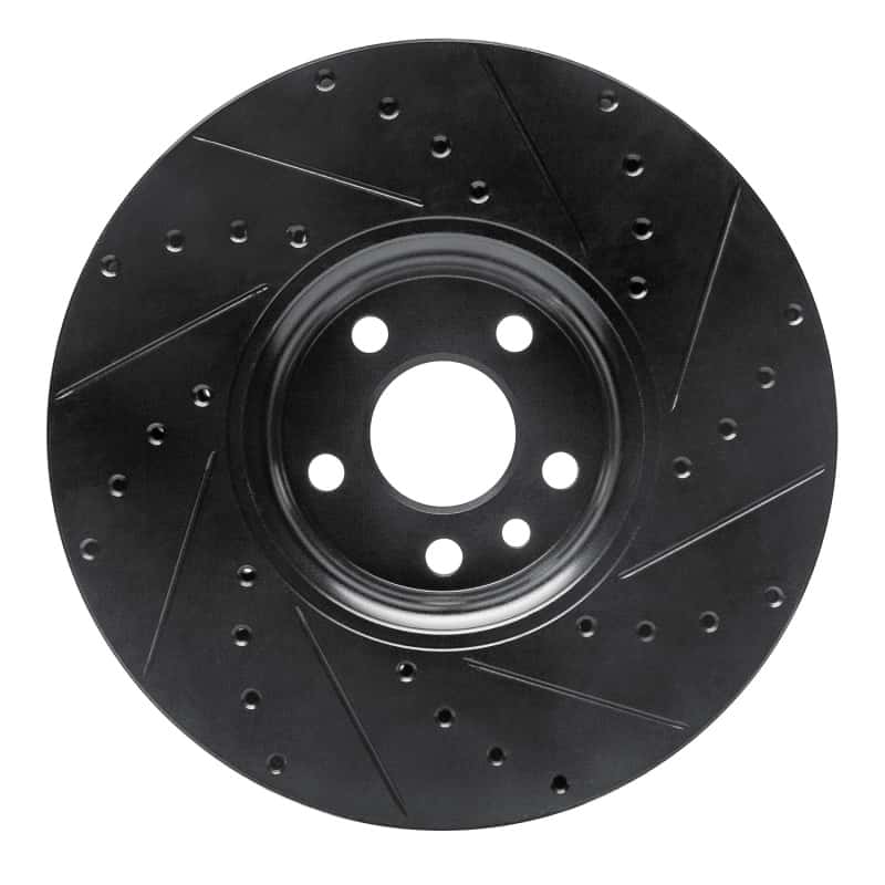 R1 Concepts — R1 10-16 Volvo XC60 Front Left Drilled & Slotted Black Brake Rotor
R1 Brake Rotor Drill - view 5