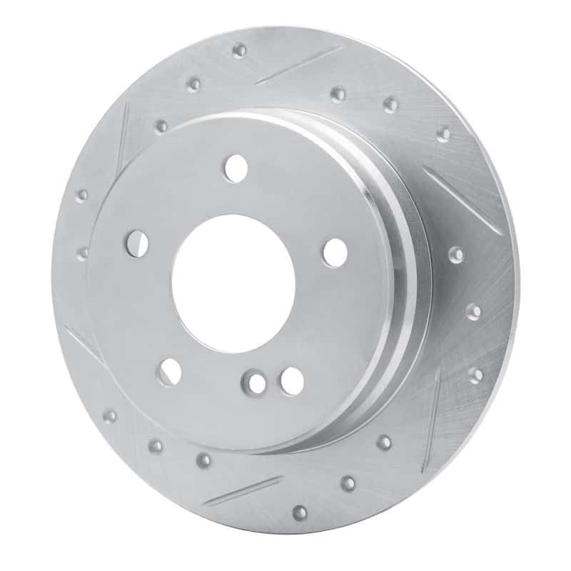 R1 Concepts — R1 94-98 Mercedes-Benz C220 Rear Left Drilled & Slotted Silver Brake Rotor
R1 Brake Rotor Drill - view 2