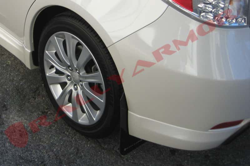 Rally Armor — Rally Armor 08-10 Subaru WRX / 08-11 Impreza 2.5i (Hatch/Sedan) Basic Black Mud Flap w/Black Logo
Mud Flap - view 3